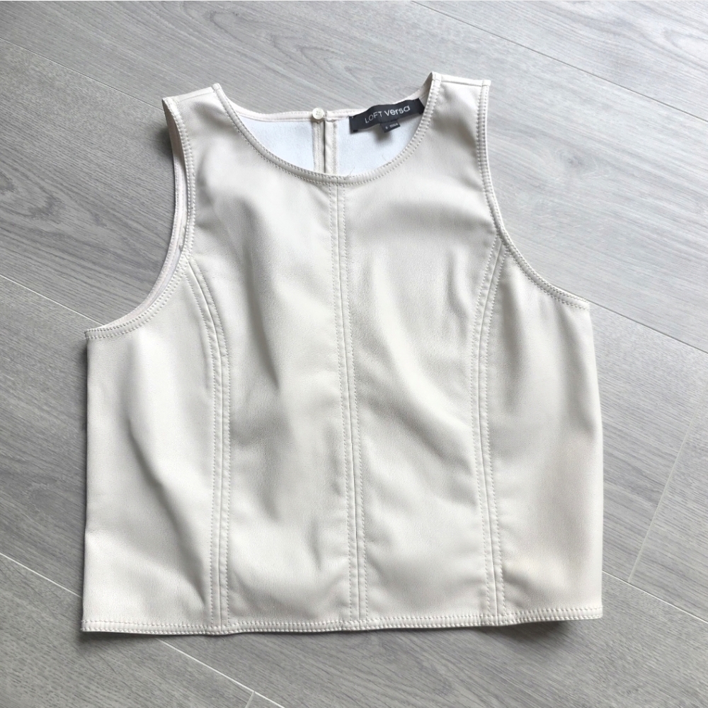 Loft Versa Cream Sleeveless Top